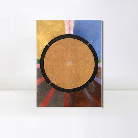 INVIN ART Framed Canvas Giclee Print Altarpiece No. 3 by Hilma Af Klint Wall Art Living Room Home Office Decorations