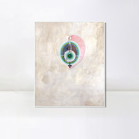 INVIN ART Framed Canvas Giclee Print Series#011 by Hilma Af Klint Wall Art Living Room Home Office Decorations