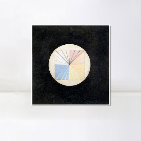 INVIN ART Framed Canvas Giclee Print Series#016 by Hilma Af Klint Wall Art Living Room Home Office Decorations
