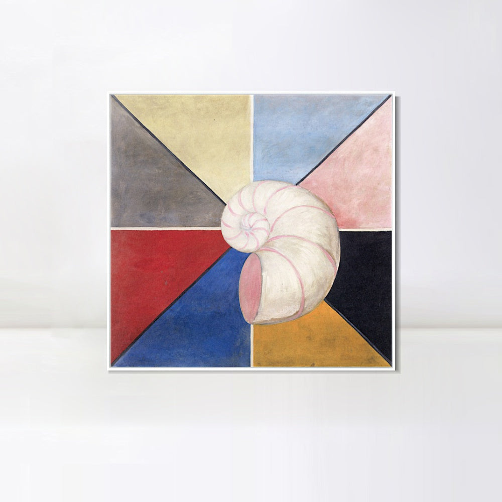 INVIN ART Framed Canvas Giclee Print Series#017 by Hilma Af Klint Wall Art Living Room Home Office Decorations