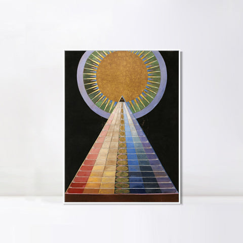 INVIN ART Framed Canvas Altarpiece No 1 by Hilma Af Klint Wall Art Living Room Home Office Decorations