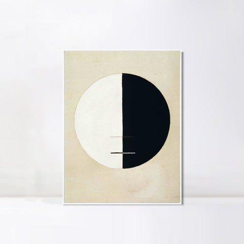 INVIN ART Framed Canvas Buddha's Standpoint Earthly Life by Hilma Af Klint Wall Art Living Room Home Office Decorations