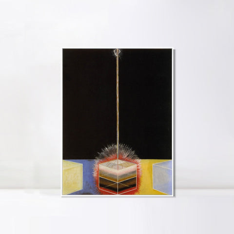 INVIN ART Framed Canvas Group-ix No.3 the Dove, 1915 by Hilma Af Klint Wall Art Living Room Home Office Decorations