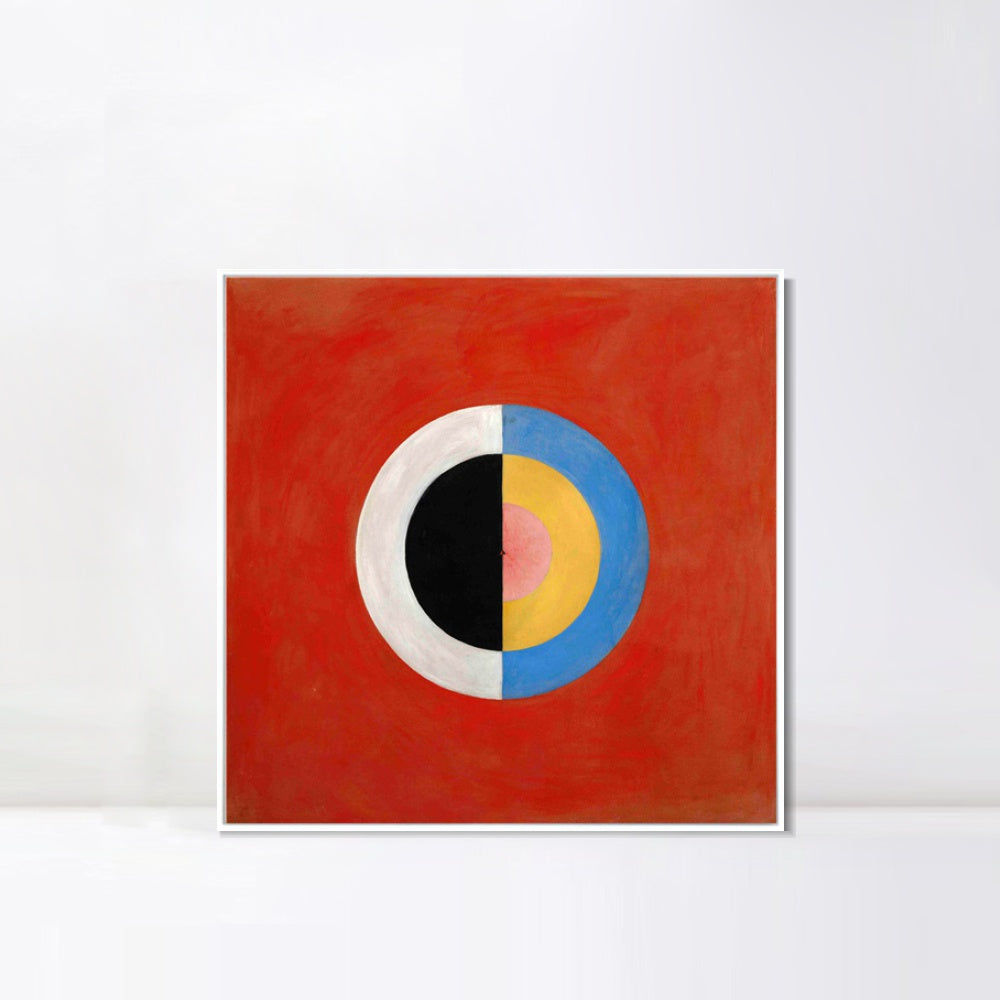 INVIN ART Framed Canvas Group Ix Suw No 17 The Swan No.17 1915 by Hilma Af Klint Wall Art Living Room Home Office Decorations