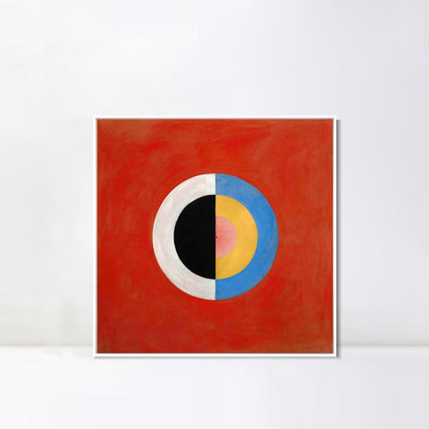 INVIN ART Framed Canvas Group Ix Suw No 17 The Swan No.17 1915 by Hilma Af Klint Wall Art Living Room Home Office Decorations