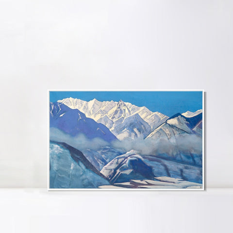 INVIN ART Framed Canvas Giclee Print Devita 1932 by Nicholas Roerich Wall Art Living Room Home Office Decorations