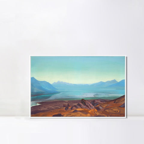 INVIN ART Framed Canvas Giclee Print Dogra yumtso 1932 by Nicholas Roerich Wall Art Living Room Home Office Decorations