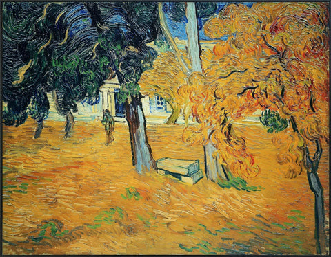 Framed Canvas The Garden Of Saint-Paul Hospital by Vincent Van Gogh Wall Art