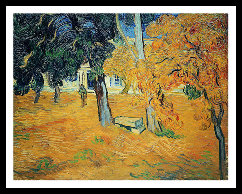 Framed Canvas The Garden Of Saint-Paul Hospital by Vincent Van Gogh Wall Art