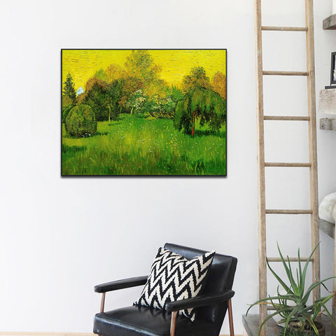 Framed Canvas The Poet'S Garden by Vincent Van Gogh Wall Art