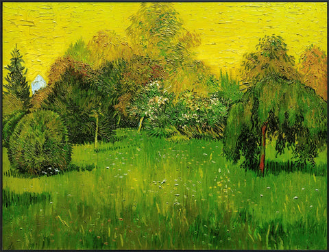 Framed Canvas The Poet'S Garden by Vincent Van Gogh Wall Art