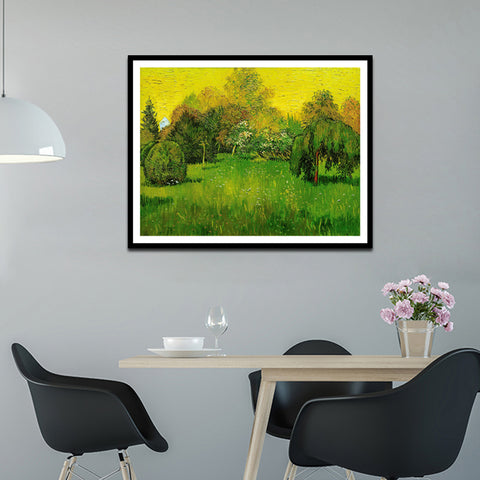 Framed Canvas The Poet'S Garden by Vincent Van Gogh Wall Art