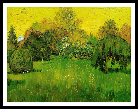 Framed Canvas The Poet'S Garden by Vincent Van Gogh Wall Art