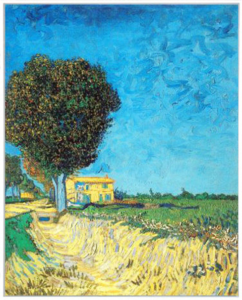 Framed Canvas Lane near Arles 1888 by Vincent Van Gogh Wall Art