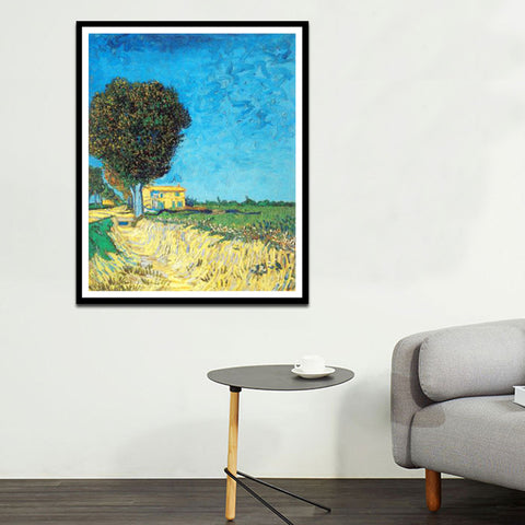 Framed Canvas Lane near Arles 1888 by Vincent Van Gogh Wall Art