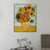 INVIN ART 100% Hand Painted Framed Canvas Still Life - Vase with Twelve Sunflowers, 1889 by Vincent Van Gogh,Famous Oil Paintings Reproduction Modern Artwork Wall Art