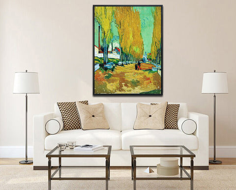 Framed Canvas Arisikon by Vincent Van Gogh Wall Art