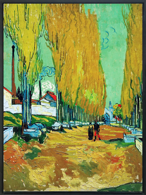 Framed Canvas Arisikon by Vincent Van Gogh Wall Art
