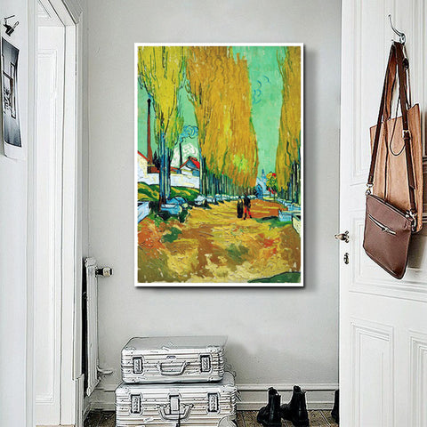 Framed Canvas Arisikon by Vincent Van Gogh Wall Art