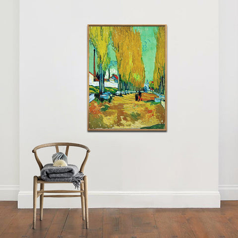 Framed Canvas Arisikon by Vincent Van Gogh Wall Art