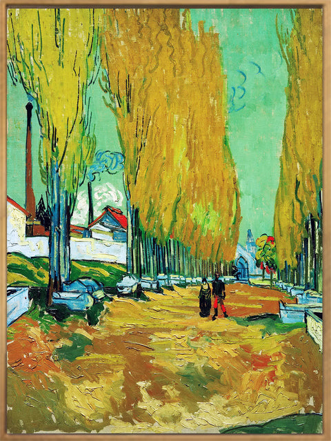 Framed Canvas Arisikon by Vincent Van Gogh Wall Art