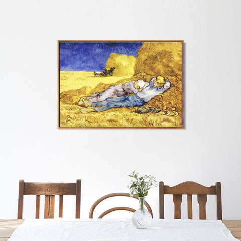 INVIN ART 100% Hand Painted Framed Canvas Series#69 by Vincent Van Gogh,Famous Oil Paintings Reproduction Modern Artwork Wall Art