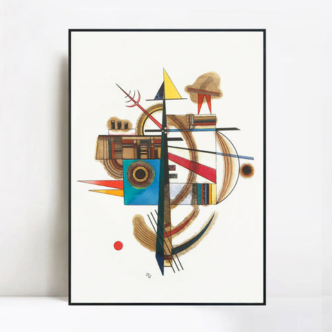 INVIN ART Framed Canvas Giclee Print Art Series 5 by Wassily Kandinsky Wall Art Living Room Home Office Decorations