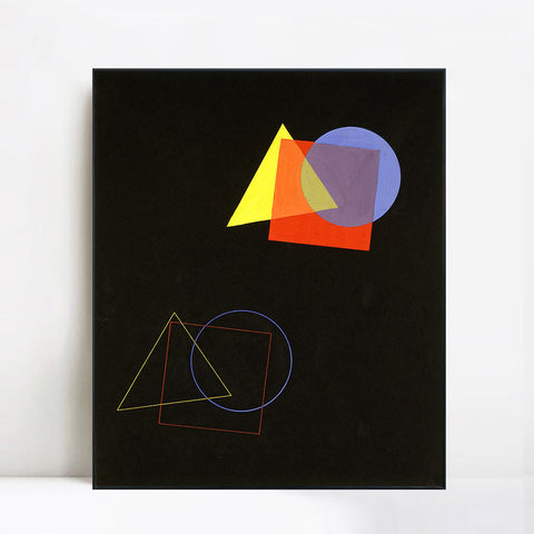 INVIN ART Framed Canvas Giclee Print Bauhaus Eugen Batz Barbican by Wassily Kandinsky Wall Art Living Room Home Office Decorations