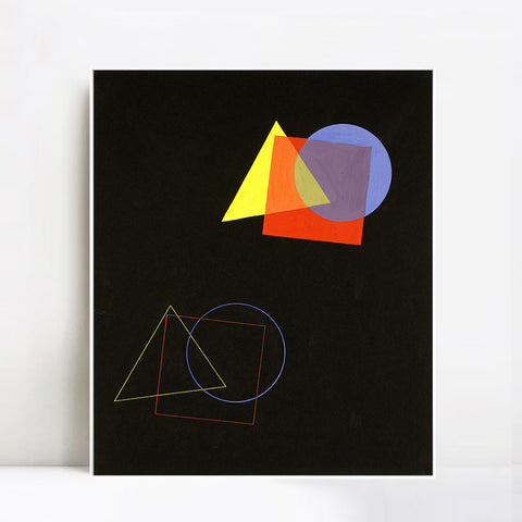 INVIN ART Framed Canvas Giclee Print Bauhaus Eugen Batz Barbican by Wassily Kandinsky Wall Art Living Room Home Office Decorations