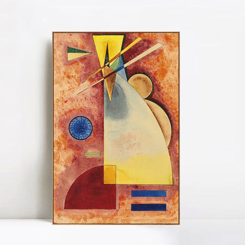 INVIN ART Framed Canvas Giclee Print Series#30 by Wassily Kandinsky Wall Art Living Room Home Office Decorations