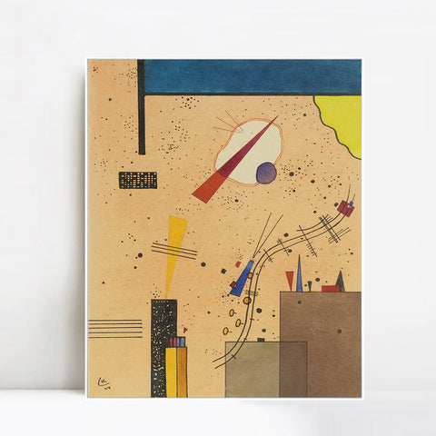 INVIN ART Framed Canvas Giclee Print SPRITZE(SPRAY) by Wassily Kandinsky Wall Art Living Room Home Office Decorations