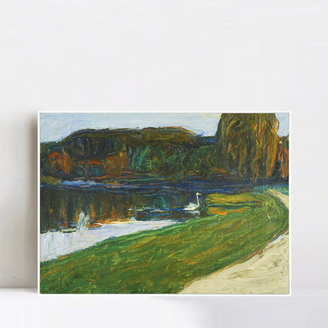 INVIN ART Framed Canvas Giclee Print SKIZZE FUR ABEND (SKETCH FOR EVENING) by Wassily Kandinsky Wall Art Living Room Home Office Decorations