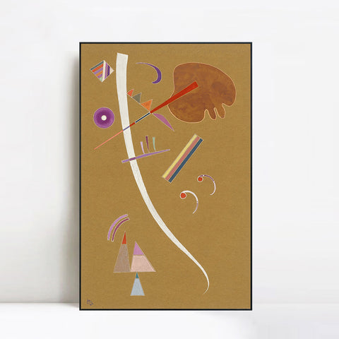 INVIN ART Framed Canvas Giclee Print OHNE TITEL (UNTITLED) (7) by Wassily Kandinsky Wall Art Living Room Home Office Decorations