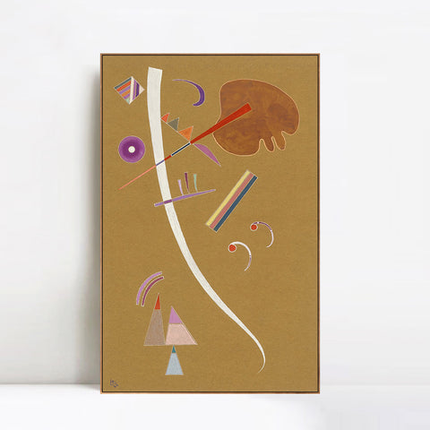 INVIN ART Framed Canvas Giclee Print OHNE TITEL (UNTITLED) (7) by Wassily Kandinsky Wall Art Living Room Home Office Decorations