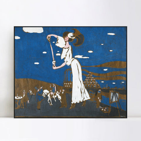 INVIN ART Framed Canvas Giclee Print SKETCH FOR A POSTER FOR A FRENCH BREWERY by Wassily Kandinsky Wall Art Living Room Home Office Decorations