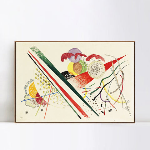 INVIN ART Framed Canvas Giclee Print OHNE TITEL (UNTITLED) (9) by Wassily Kandinsky Wall Art Living Room Home Office Decorations
