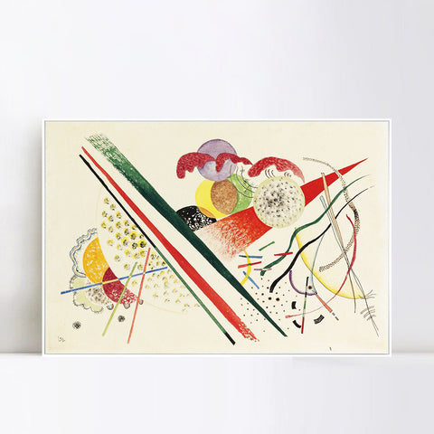 INVIN ART Framed Canvas Giclee Print OHNE TITEL (UNTITLED) (9) by Wassily Kandinsky Wall Art Living Room Home Office Decorations