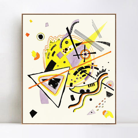 INVIN ART Framed Canvas Giclee Print OHNE TITEL (UNTITLED) (13) by Wassily Kandinsky Wall Art Living Room Home Office Decorations