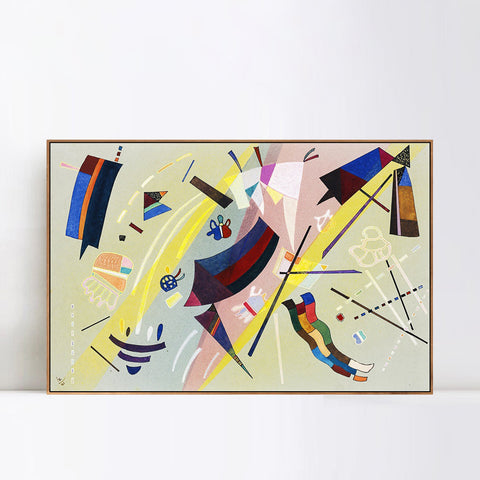INVIN ART Framed Canvas Giclee Print SANS TITRE (3) by Wassily Kandinsky Wall Art Living Room Home Office Decorations