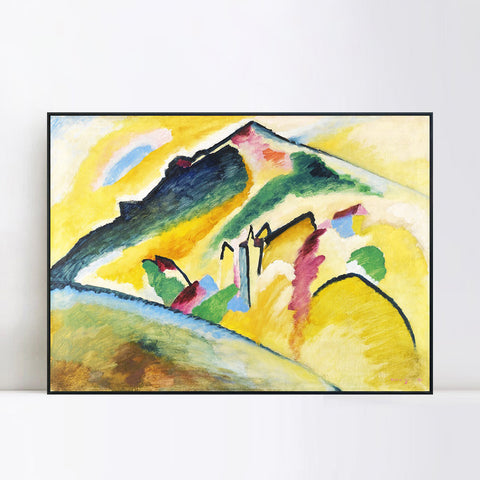 INVIN ART Framed Canvas Giclee Print HERBSTLANDSCHAFT (AUTUMN LANDSCAPE) by Wassily Kandinsky Wall Art Living Room Home Office Decorations