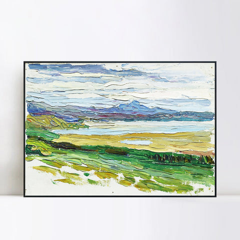 INVIN ART Framed Canvas Giclee Print TUNIS -LA BAIE by Wassily Kandinsky Wall Art Living Room Home Office Decorations