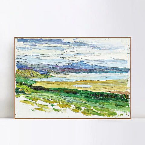 INVIN ART Framed Canvas Giclee Print TUNIS -LA BAIE by Wassily Kandinsky Wall Art Living Room Home Office Decorations