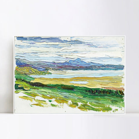 INVIN ART Framed Canvas Giclee Print TUNIS -LA BAIE by Wassily Kandinsky Wall Art Living Room Home Office Decorations