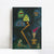 INVIN ART Framed Canvas Giclee Print GR??N (GREEN) by Wassily Kandinsky Wall Art Living Room Home Office Decorations