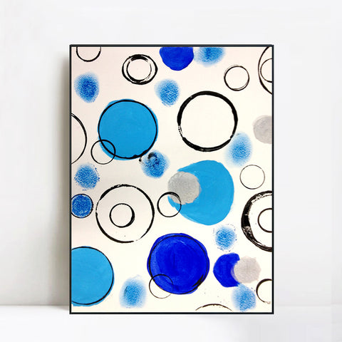 INVIN ART Framed Canvas Giclee Print Series#156 by Wassily Kandinsky Wall Art Living Room Home Office Decorations