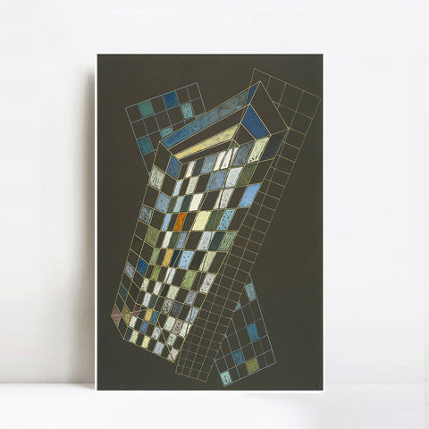 INVIN ART Framed Canvas Giclee Print SMALL PLANES by Wassily Kandinsky Wall Art Living Room Home Office Decorations
