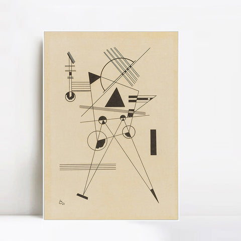 INVIN ART Framed Canvas Giclee Print LITHOGRAPHIE NO. 1 (R. 185) by Wassily Kandinsky Wall Art Living Room Home Office Decorations
