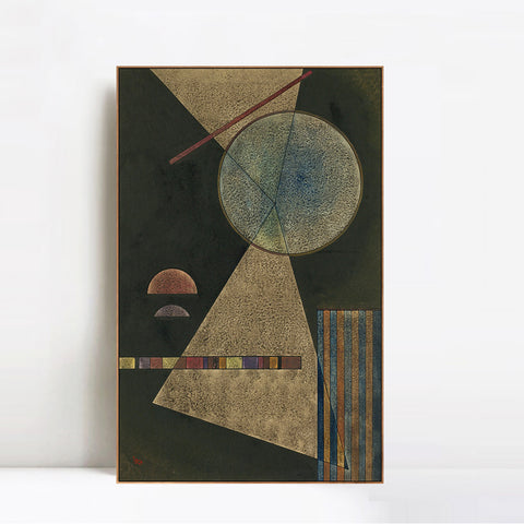 INVIN ART Framed Canvas Giclee Print TREFFPUNKT (MEETING-POINT) by Wassily Kandinsky Wall Art Living Room Home Office Decorations
