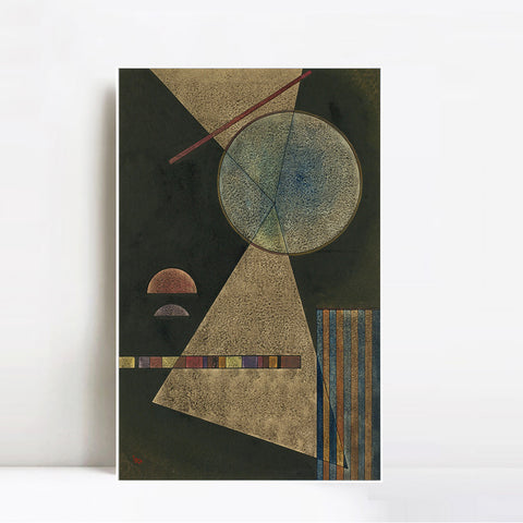 INVIN ART Framed Canvas Giclee Print TREFFPUNKT (MEETING-POINT) by Wassily Kandinsky Wall Art Living Room Home Office Decorations
