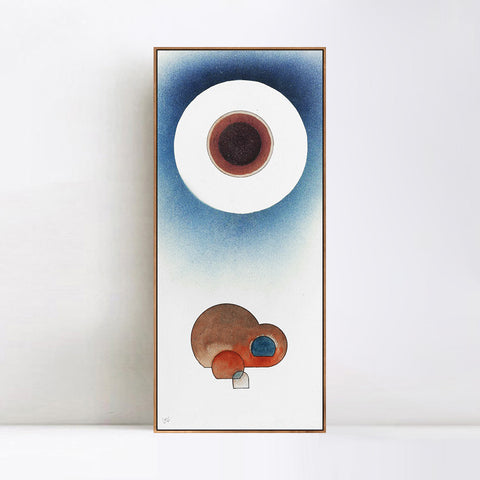 INVIN ART Framed Canvas Giclee Print BILDUNG by Wassily Kandinsky Wall Art Living Room Home Office Decorations